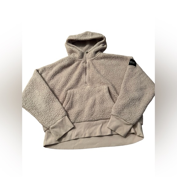 Calvin Klein hooded half zip sweatshirt. Size L - Picture 2 of 10